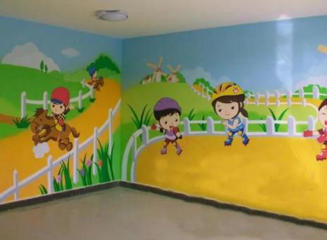 三江幼儿园墙体彩绘制作流程及注意事项