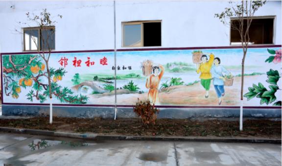 三江乡镇文化墙 乡风文明焕发新活力
